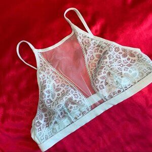 Bralette Bra Top Very Sexy Lace Small‎ Light Blue